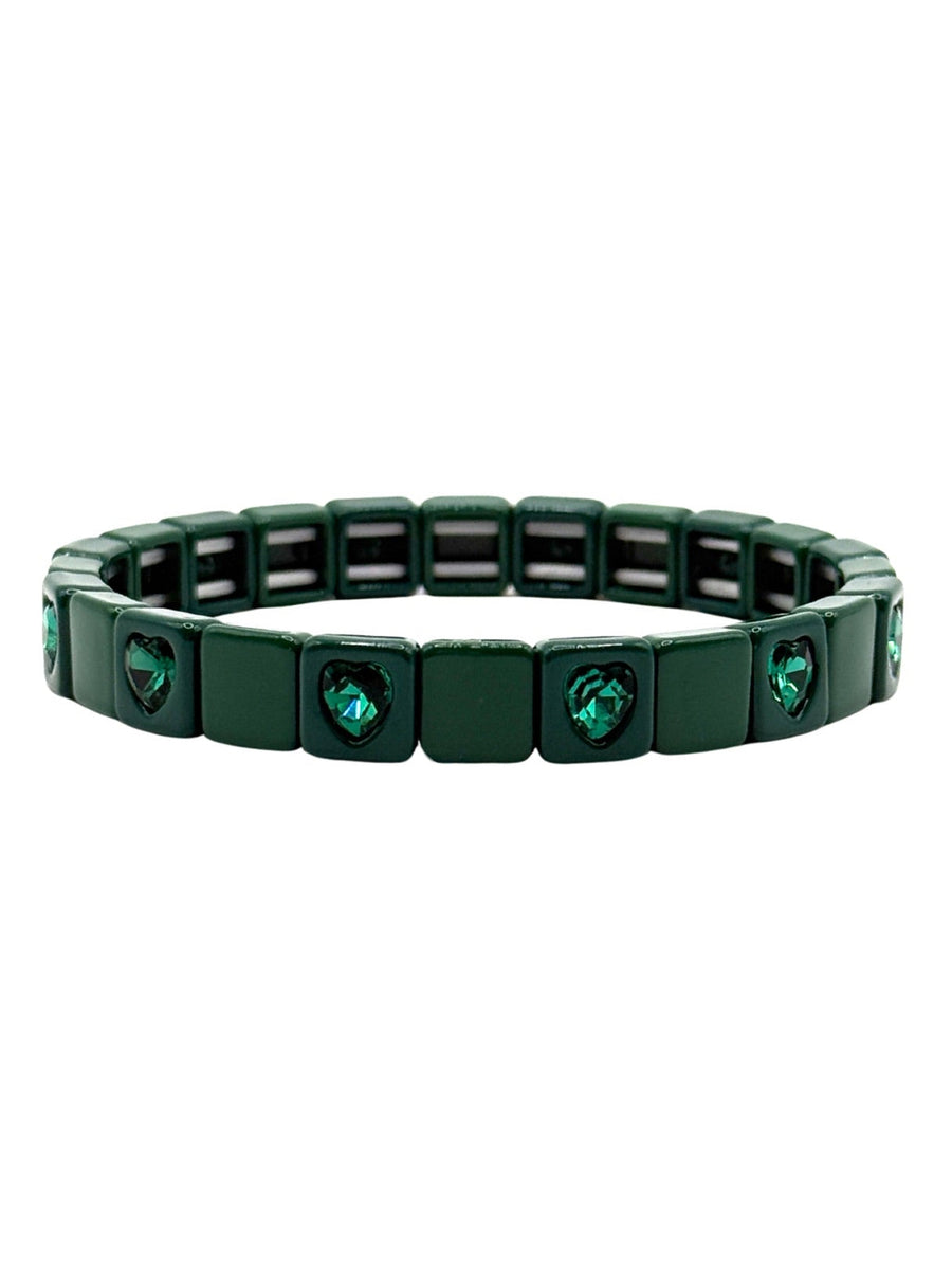 The Pine Green Stack Bracelets