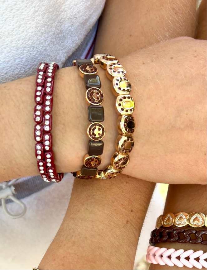 Chocolate Smiley Bracelet