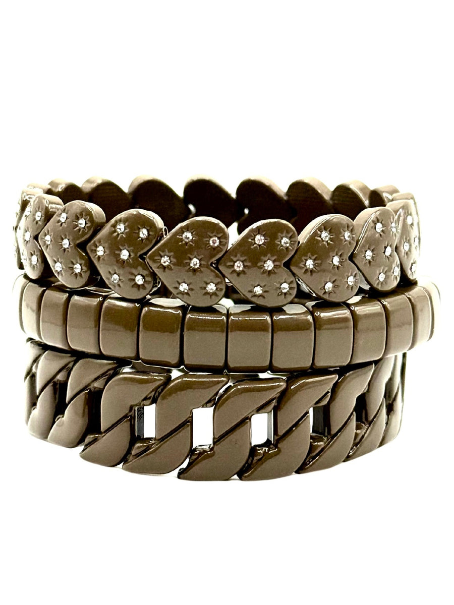 The Mocha Stack Bracelets