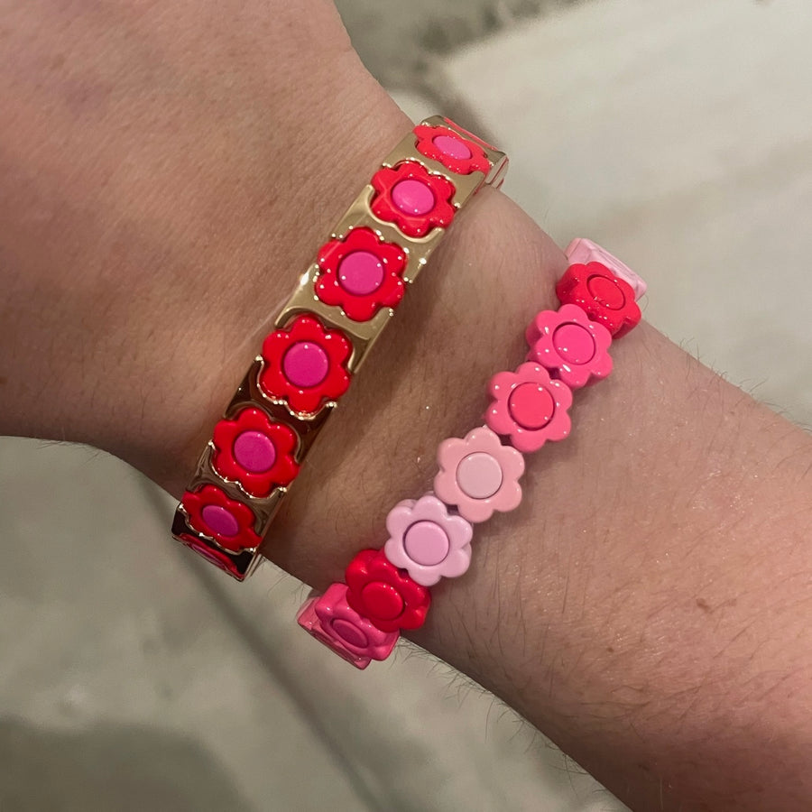 Pink Poppy Single Bracelet