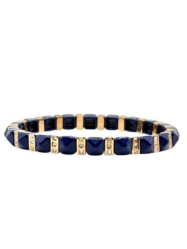 The Navy Gem Studded Bracelet