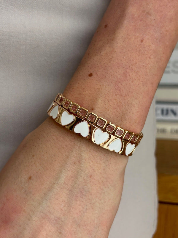 Dainty Square Gem Bracelet