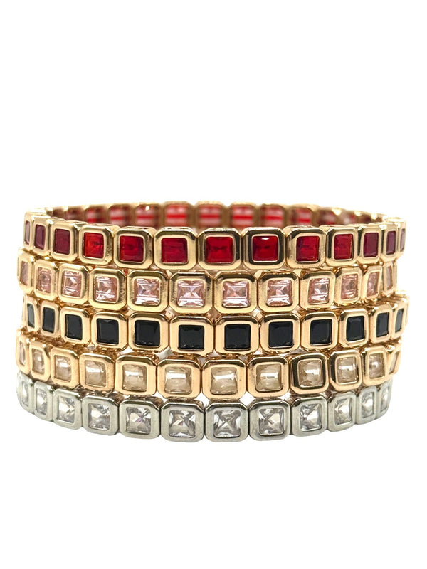 Dainty Square Gem Bracelet
