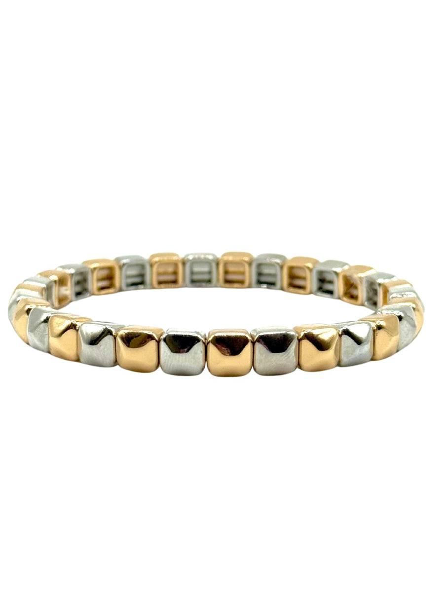 Two-Tone Studded Bracelet