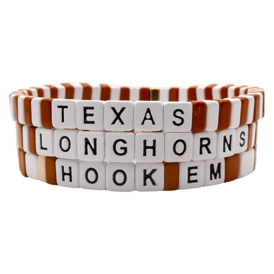 Dainty University of Texas Longhorns Bracelets