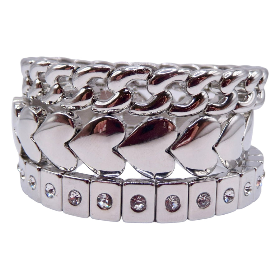 Super Silver Bracelet Stack