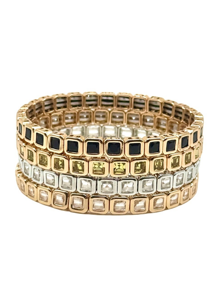 Mini Square Gem Bracelet
