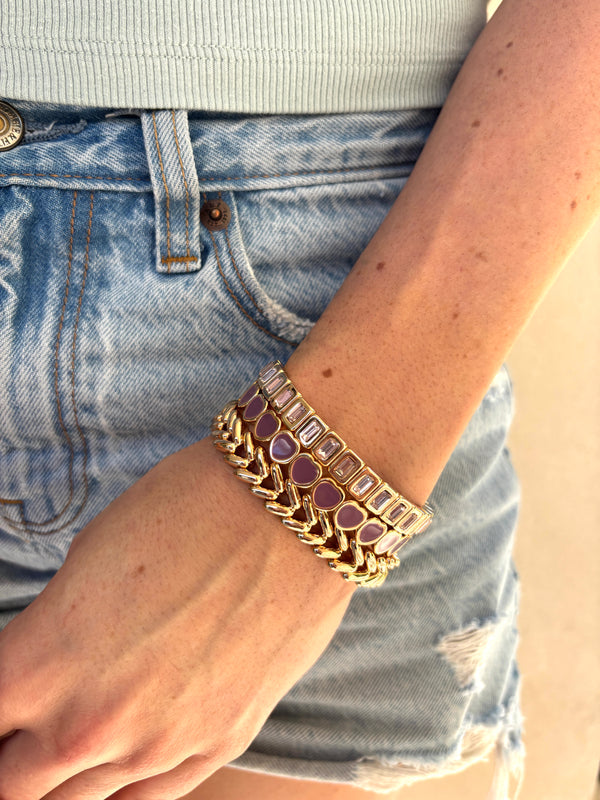 The Pink Mini Baguette Bracelet
