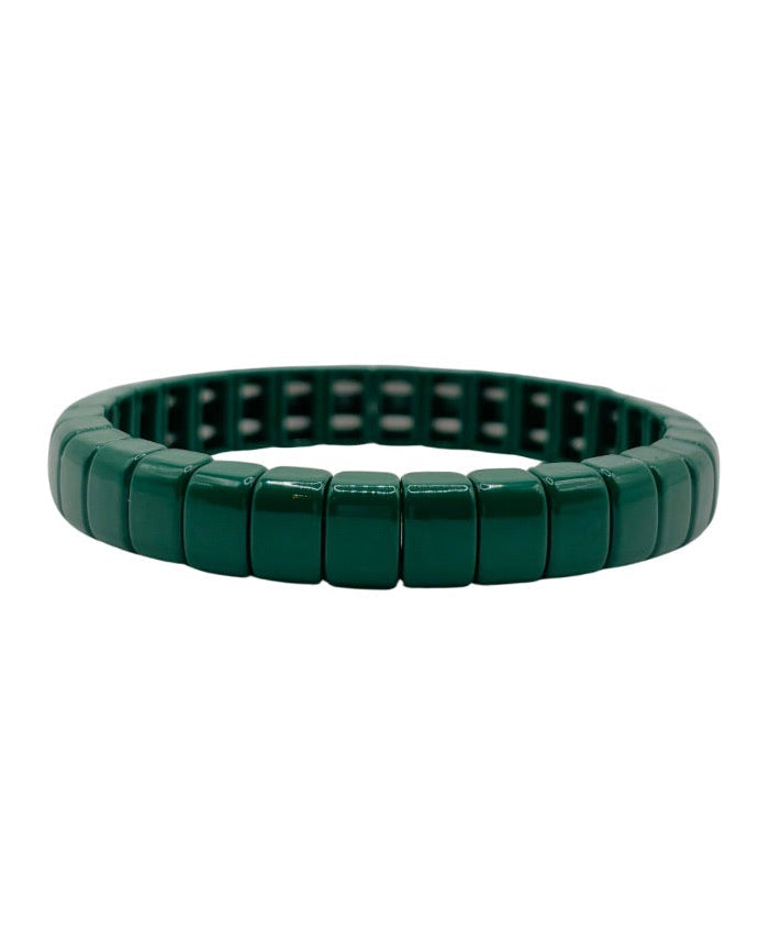 The Pine Green Stack Bracelets