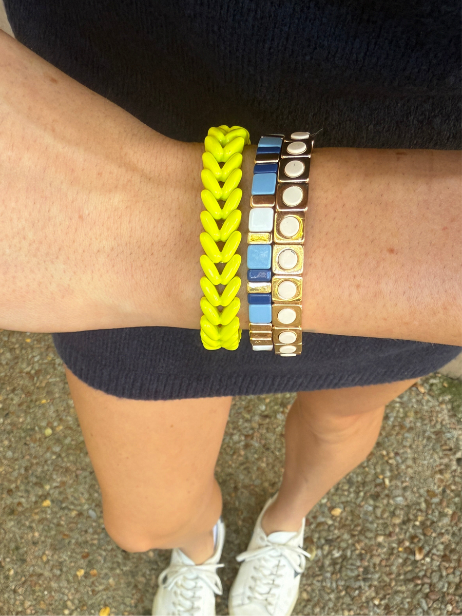 Neon Yellow Stack Bracelets