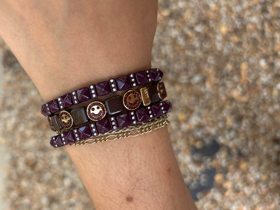 Plum Studded Gem