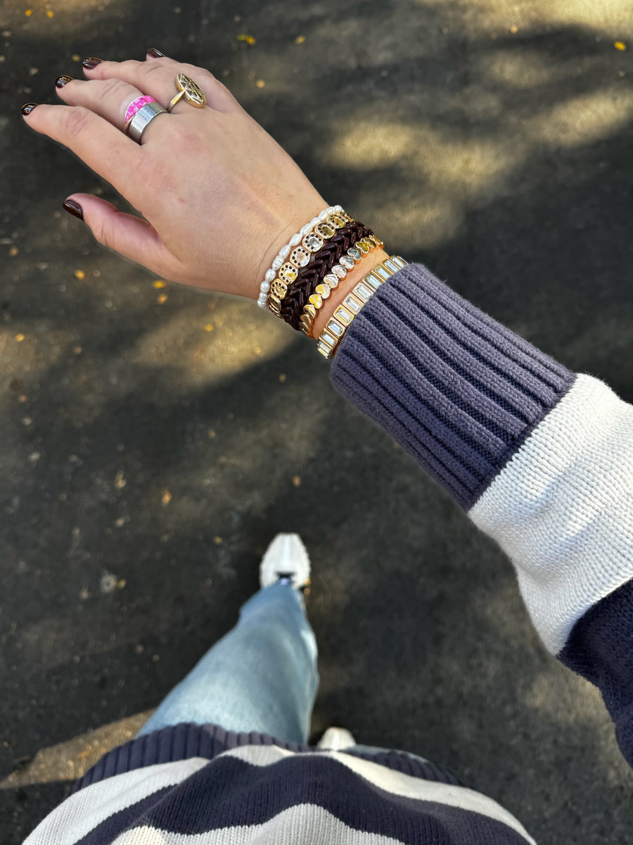 Brown Lucky Horse Shoe Bracelet