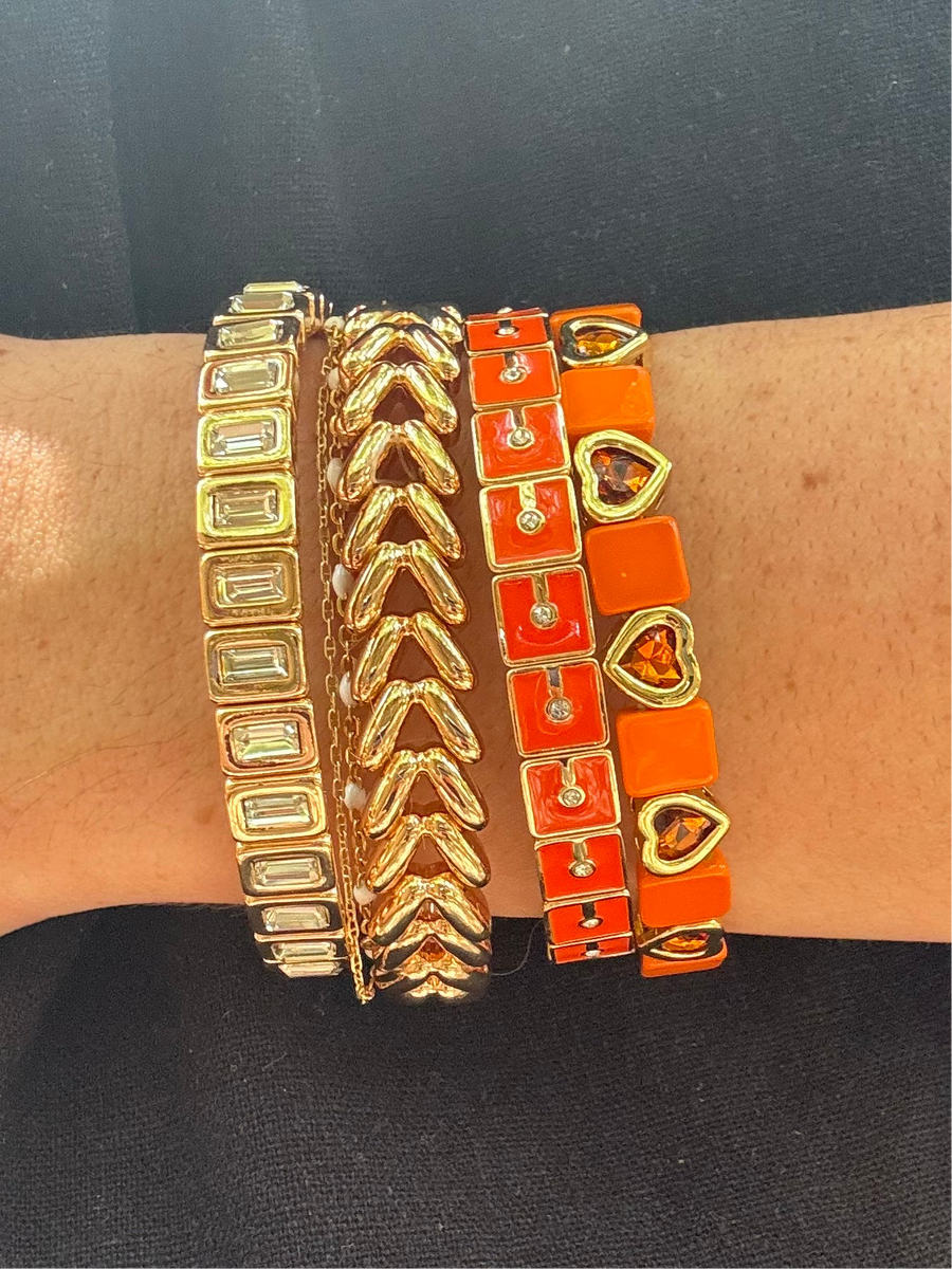 The Colorful Mini Heart Gem Bracelets