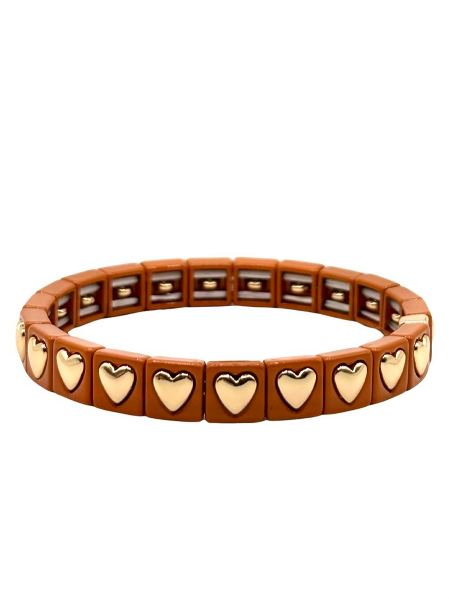 The Colored Bubble Heart Bracelet