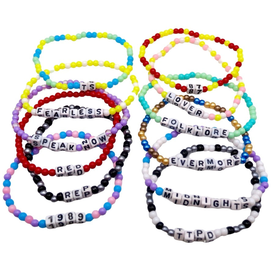 Taylor Swift Eras Friendship Beaded Bracelet Stack