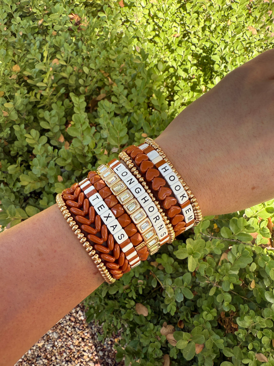 The Burnt Orange Stack Bracelets