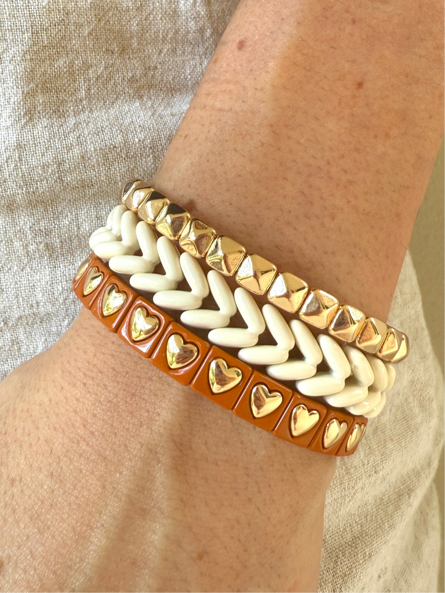 The Colored Bubble Heart Bracelet