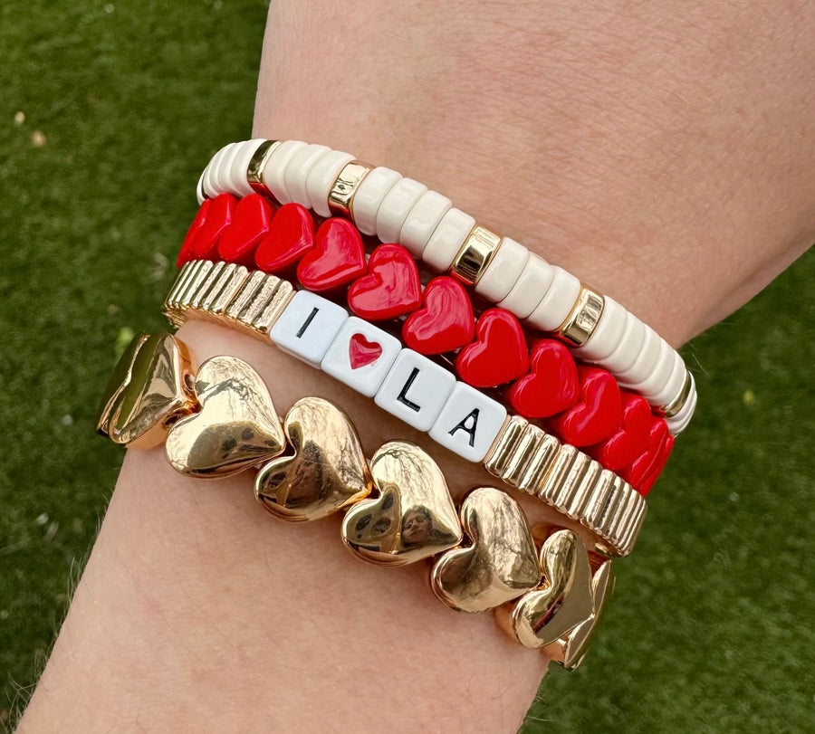 Stackable I Love LA Line Bracelet