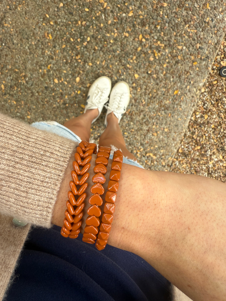 The Burnt Orange Stack Bracelets