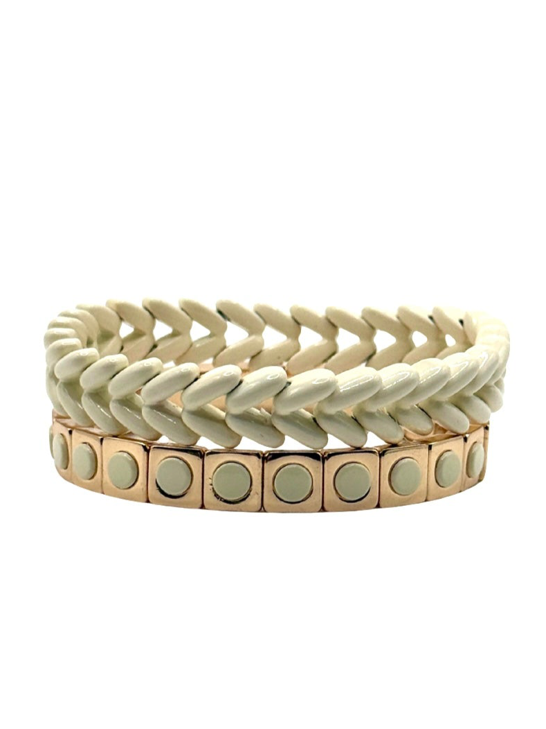 The Ivory Stack Bracelets
