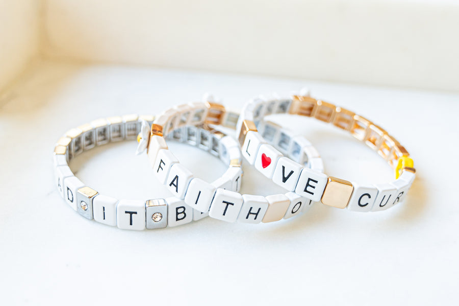 Faith Over Fear Single Bracelet