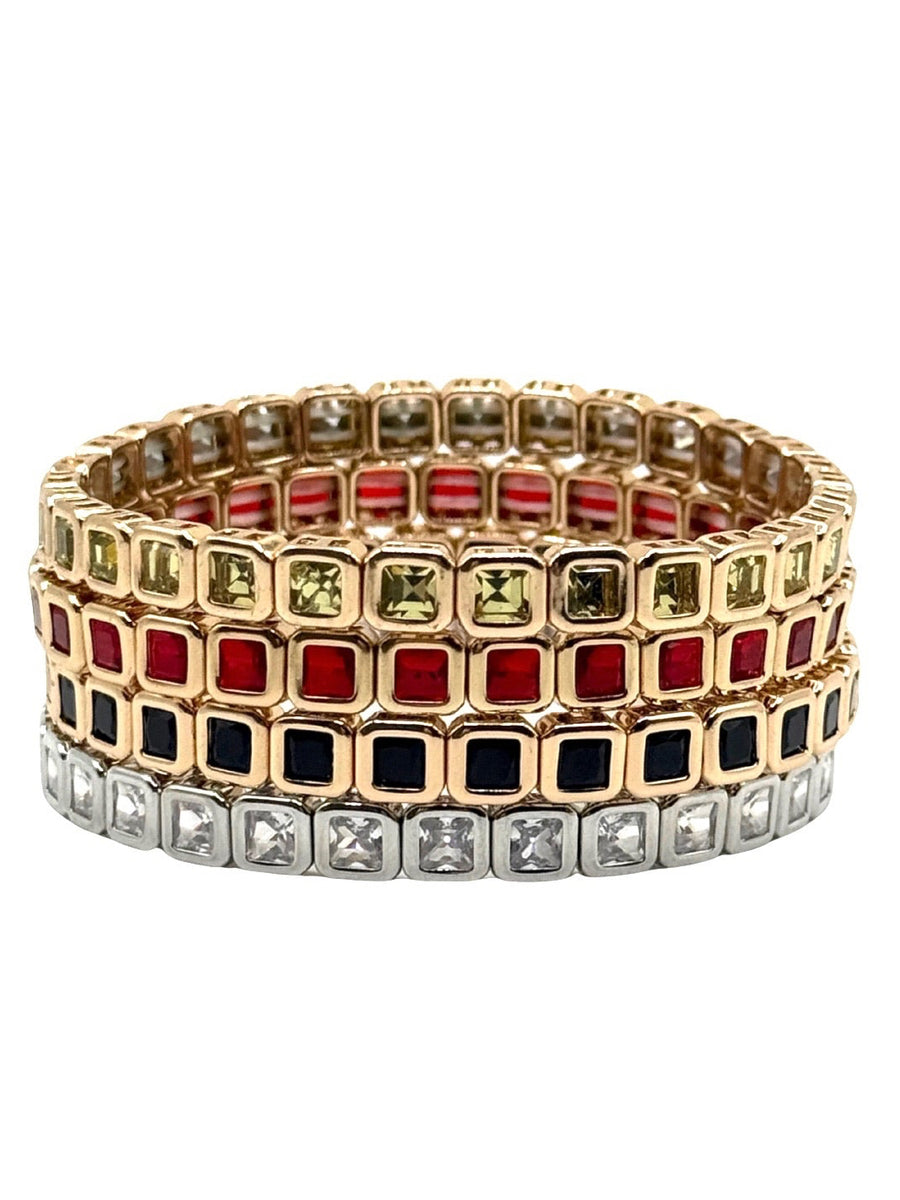 Dainty Square Gem Bracelet
