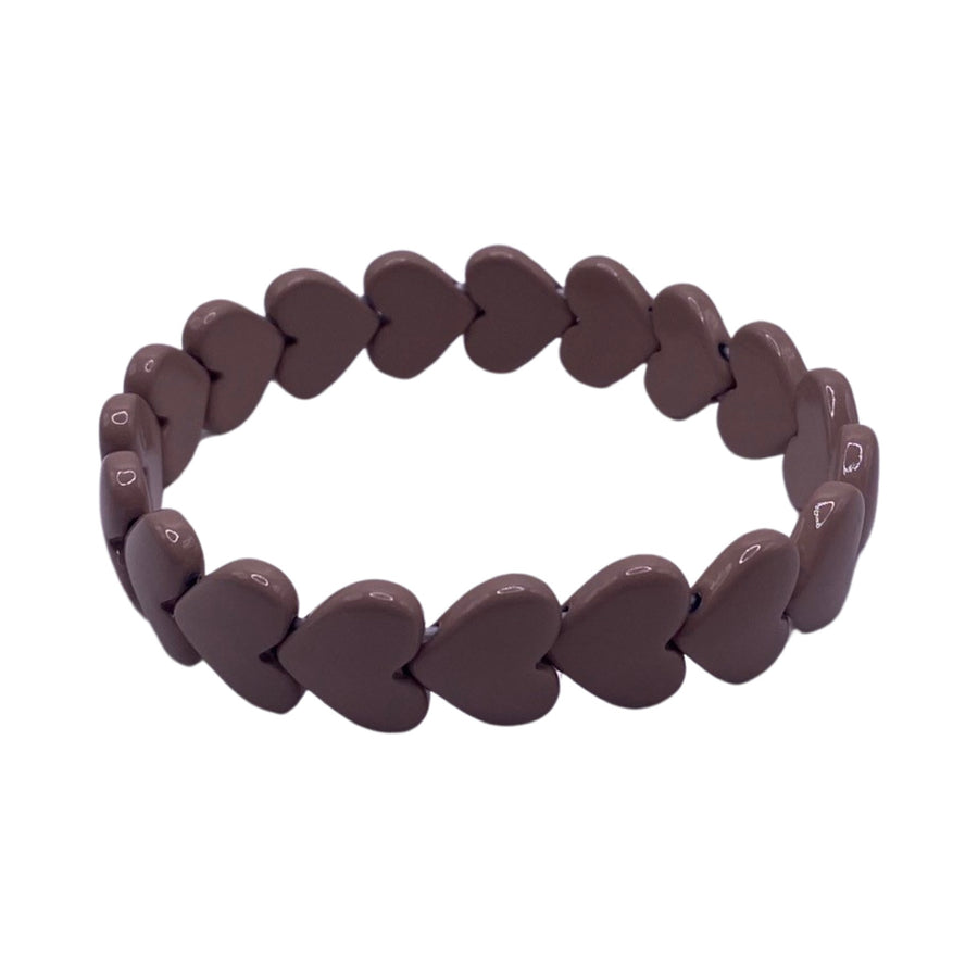 The Taupe Hearts Bracelet