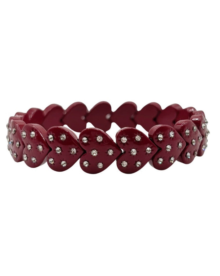 The Burgundy Stack Bracelets