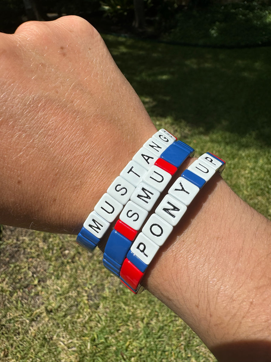 Southern Methodist University SMU Mustangs Bracelets