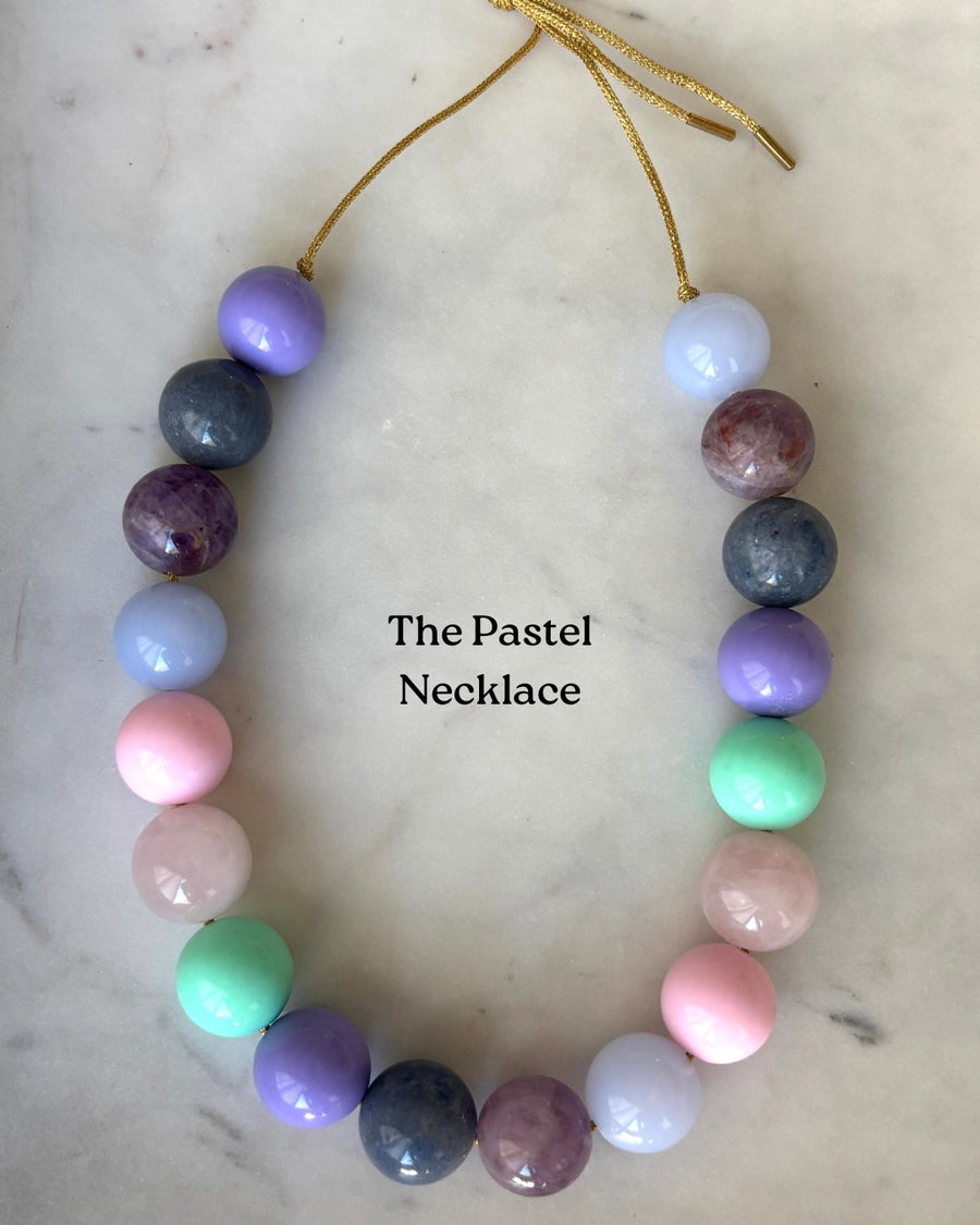 Prism Royale Bubblegum Beaded Necklace - Customizable Luxury | La