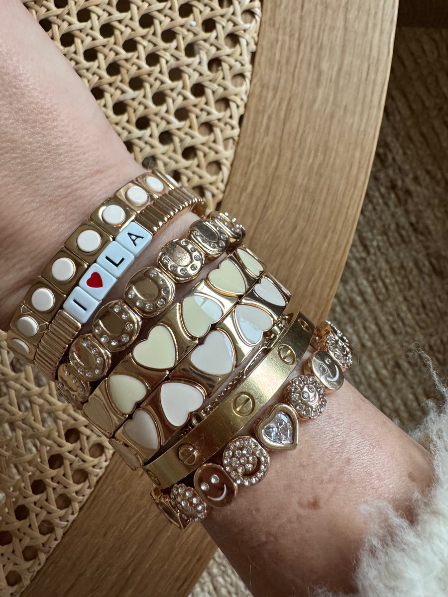 Stackable I Love LA Line Bracelet