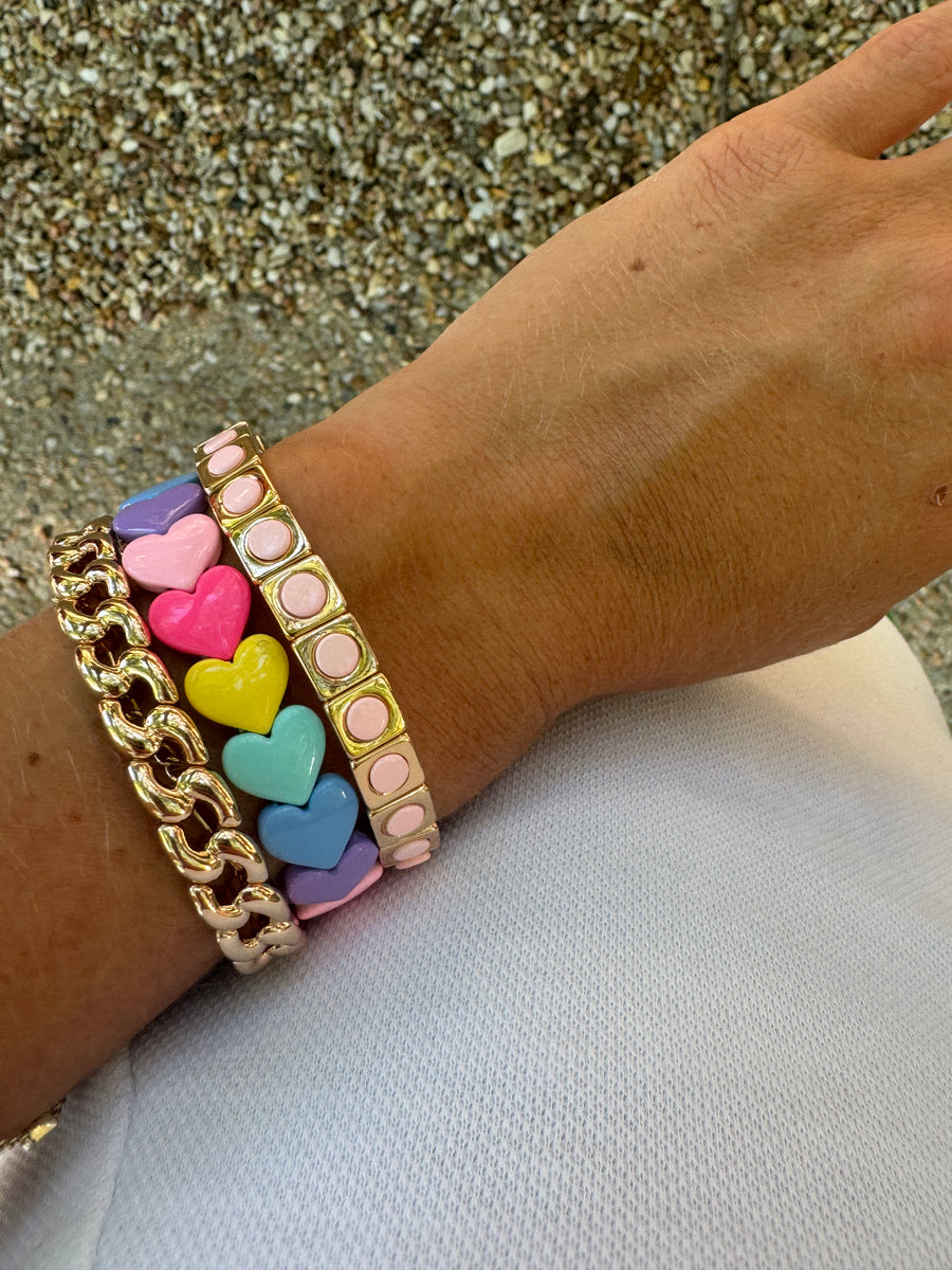 The Pastel Hearts Bracelet