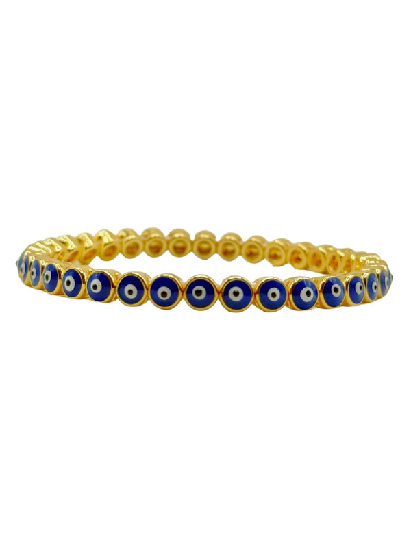 Evil Eye Beaded 18K gold