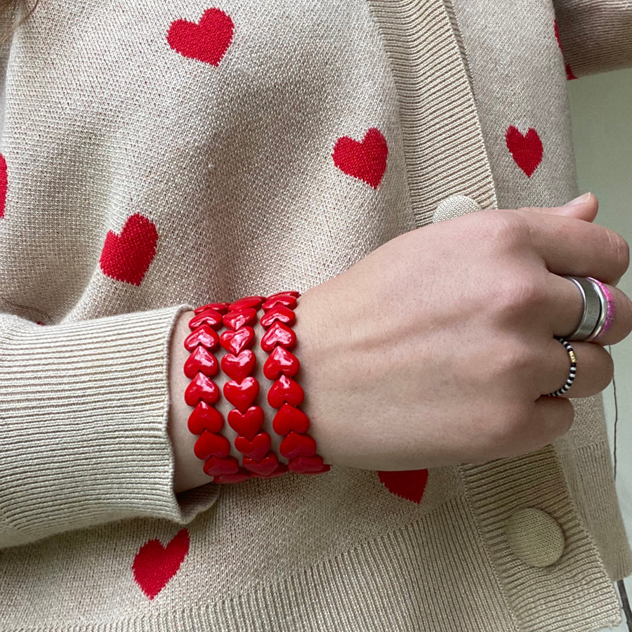 The Red Hearts Bracelet