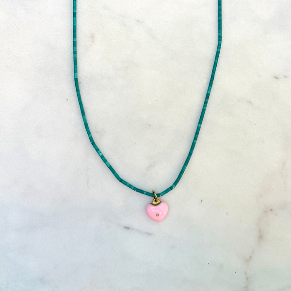 The Heart Beaded Necklace