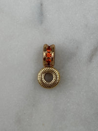Orange Pavé Spacer