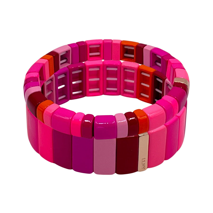 Pink Power Stack Bracelets