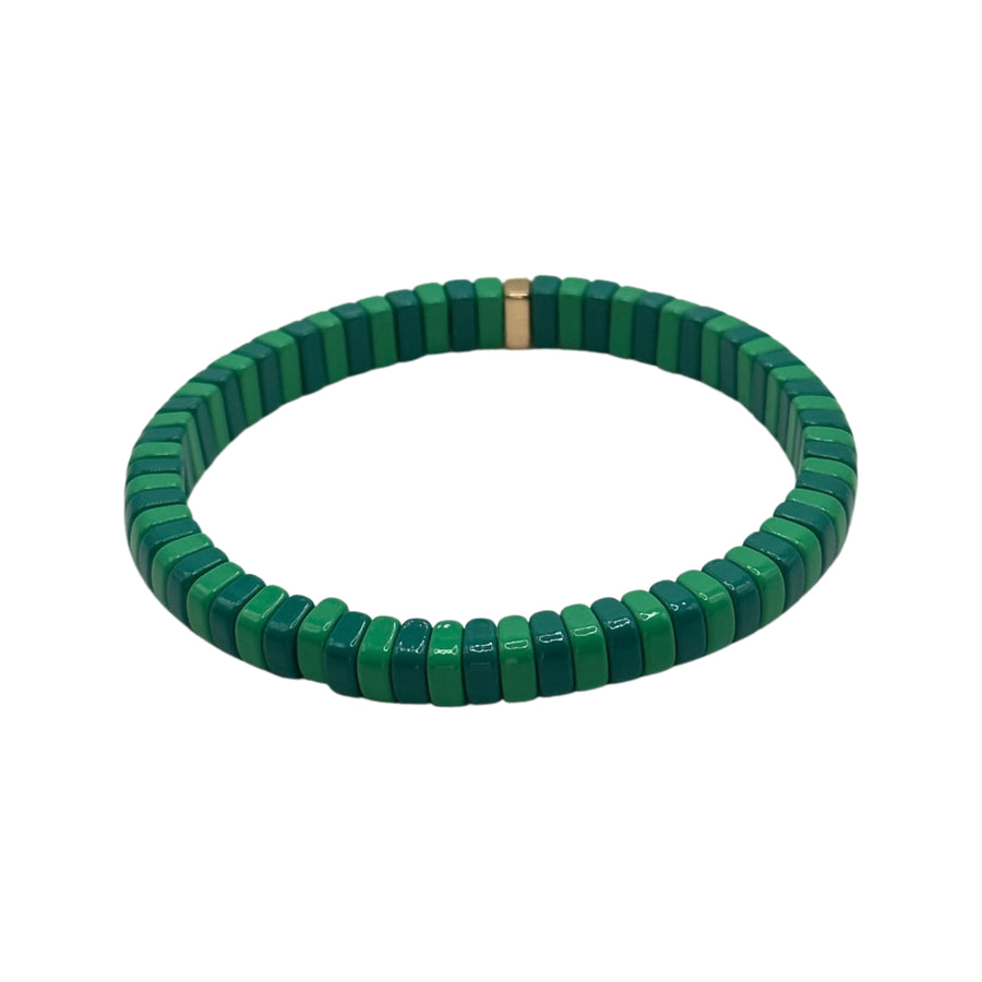 Emerald Duet Single Bracelet