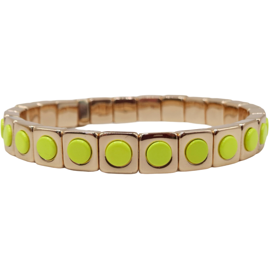 Neon Yellow Stack Bracelets