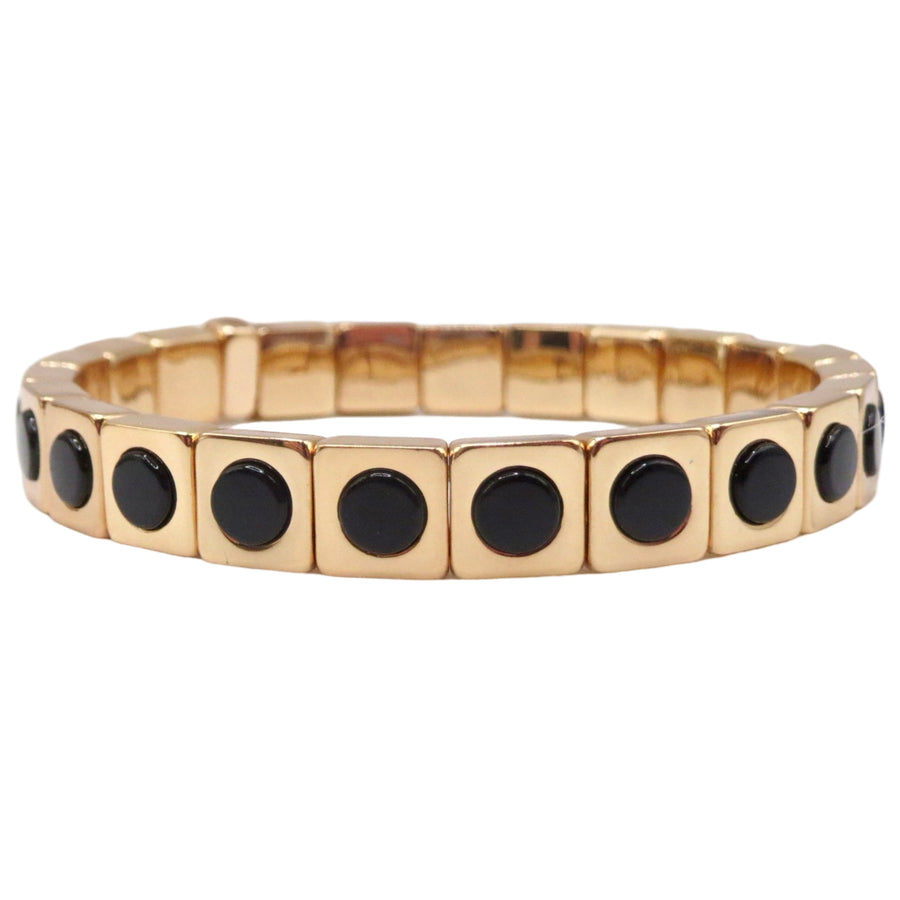 The Black Stud Full Circle Single Bracelet