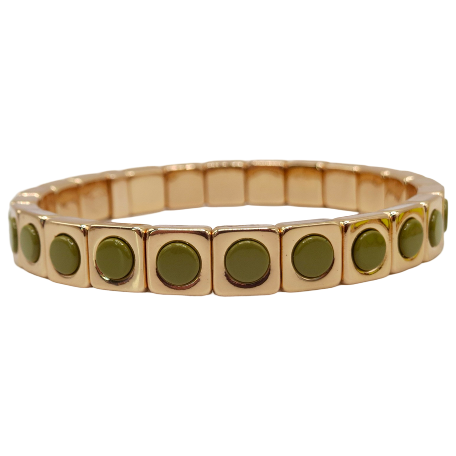 Olive Green Stack Bracelets