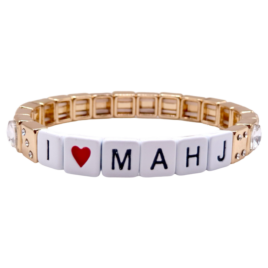 I Love Mahjong Game Bracelet