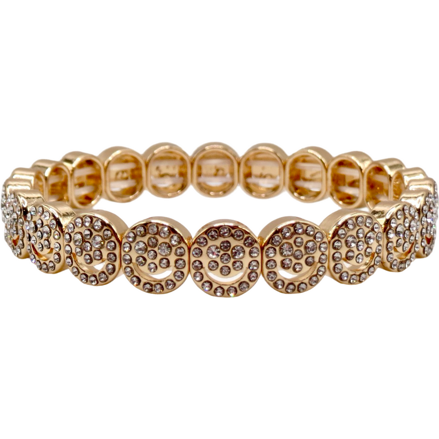 Gold Smiley Single Bracelet