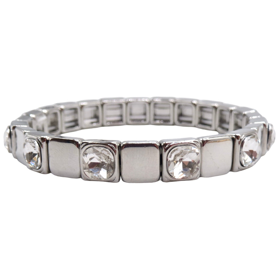 The Silver Gem Squared Bracelet