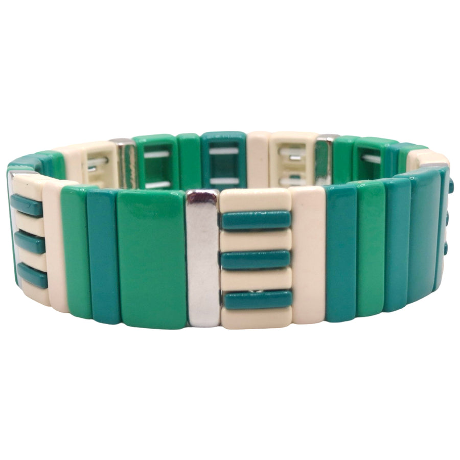 Thick Emerald Stripe Bracelet