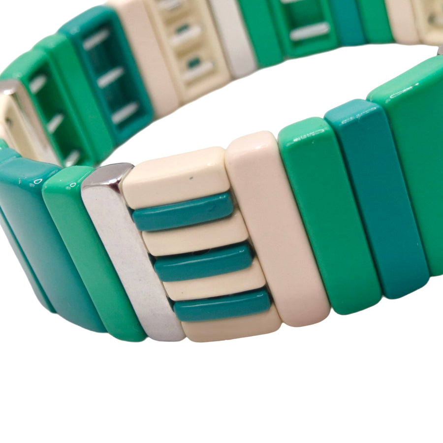 Thick Emerald Stripe Bracelet