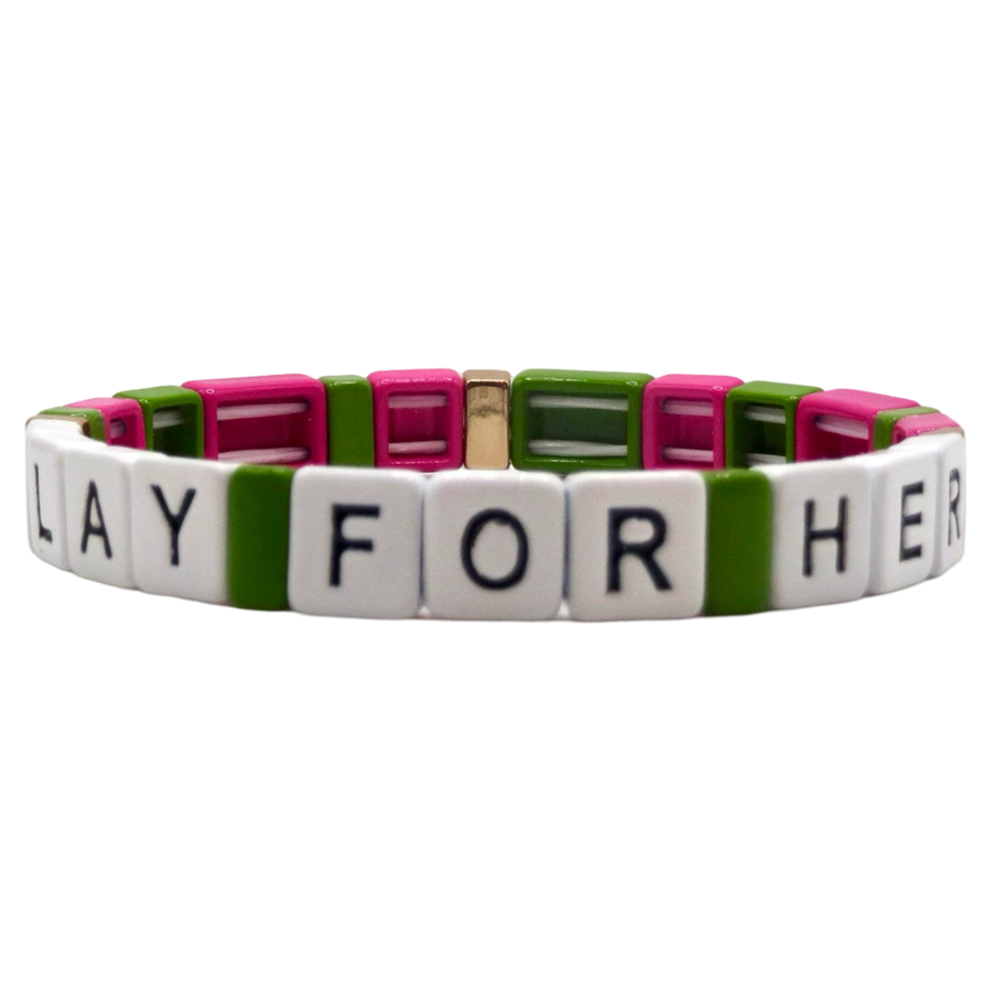 PlayForHer Breast Cancer Aware Bracelet