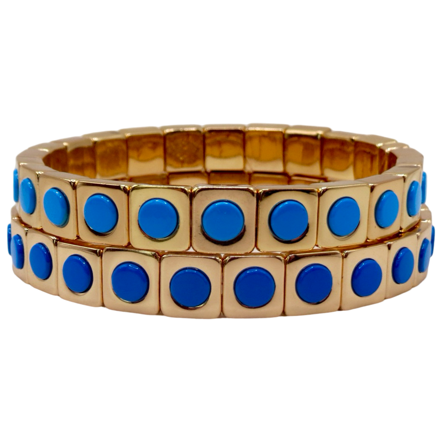 The Turquoise Stud Full Circle Single Bracelet