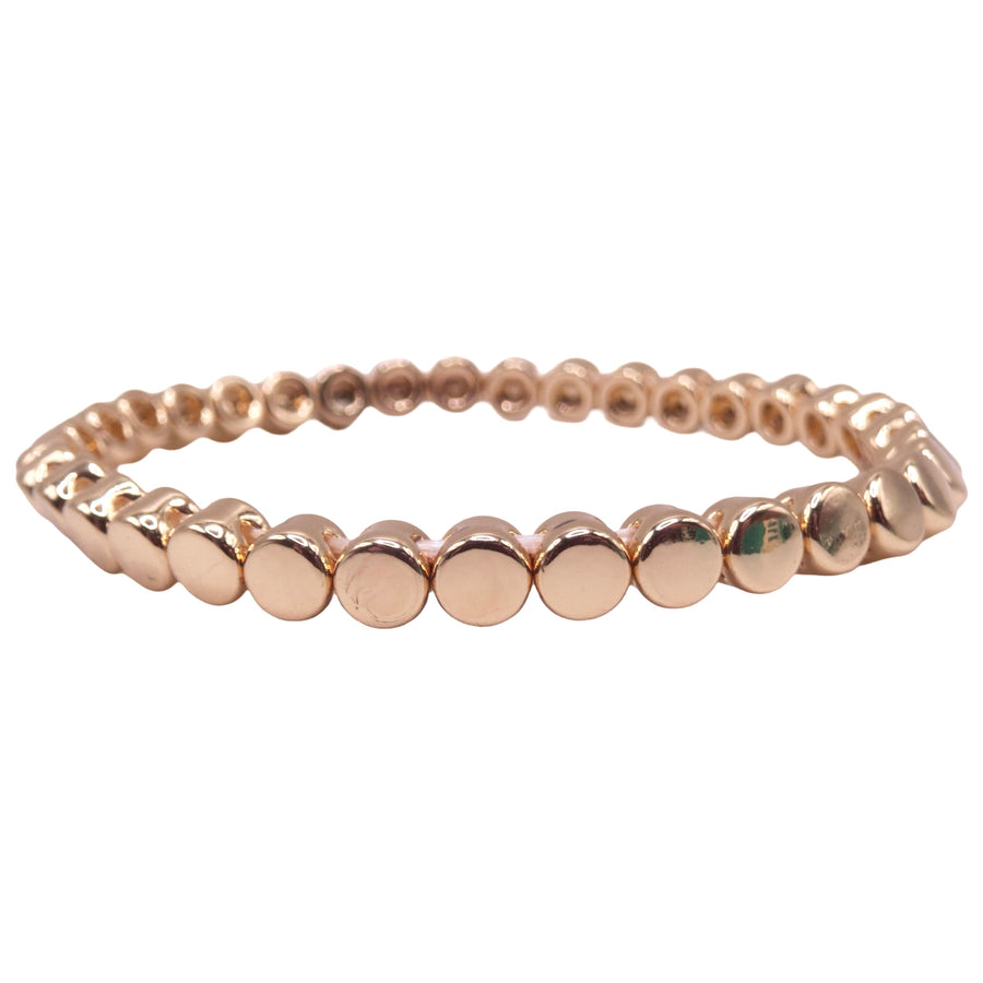 The Tiny Stretch Circles Gold Bracelet