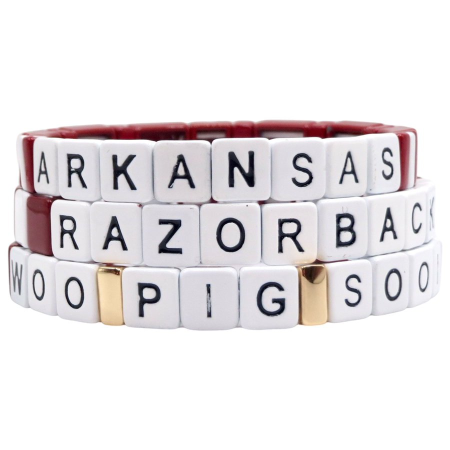 University of Arkansas Razorbacks Bracelets